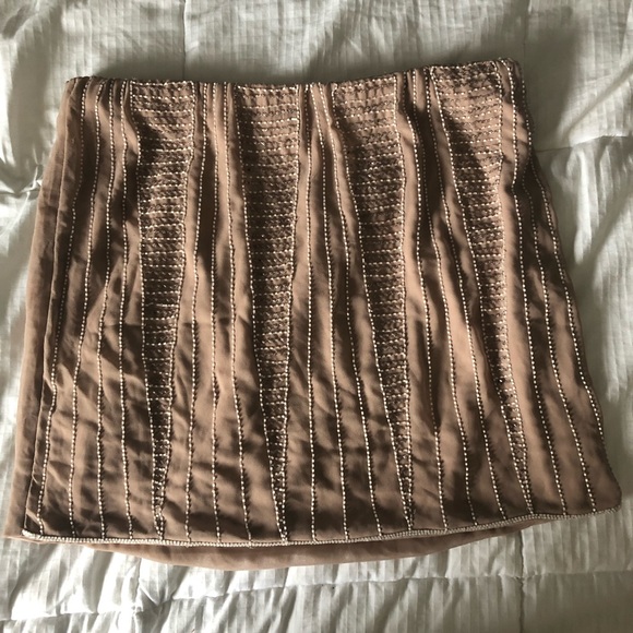 LC Lauren Conrad Dresses & Skirts - Lauren Conrad Blush Beaded Mini Skirt